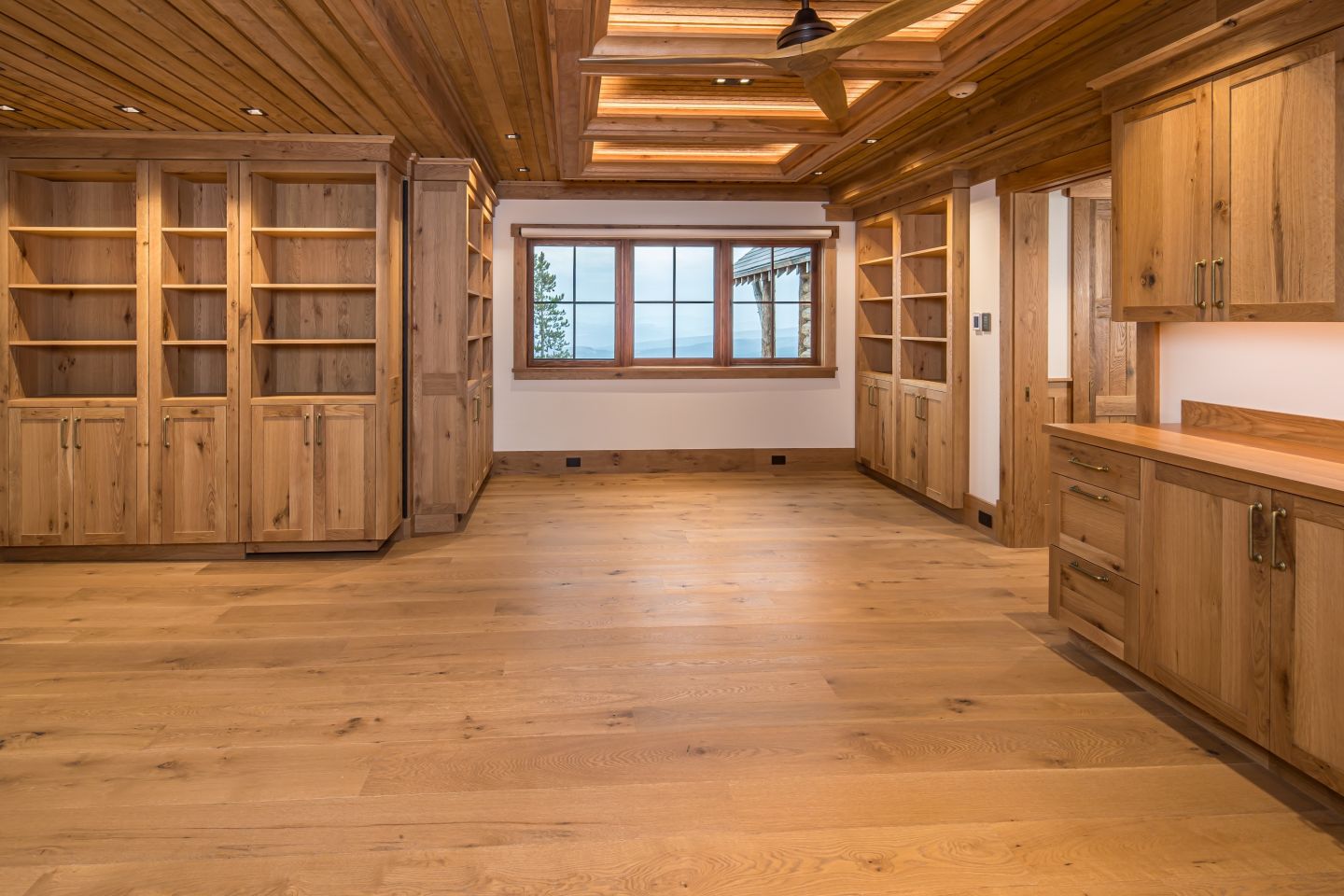 Custom craft room cabinetry, second view — Montana private residence